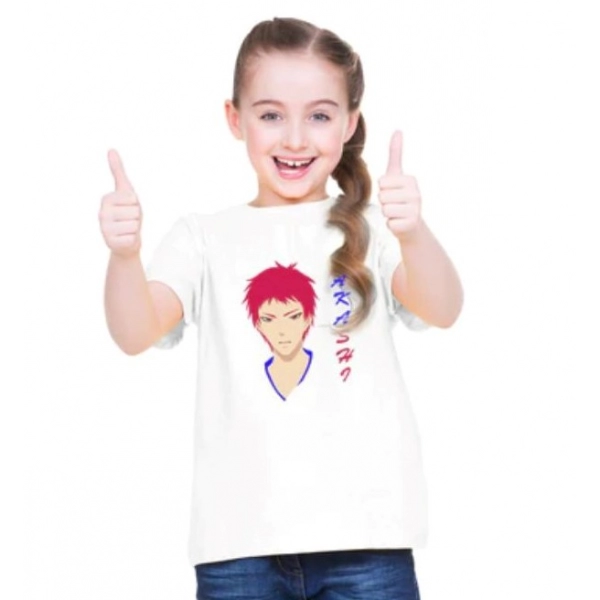 Dropship Girls Cotton Akashi Half Sleeve TShirt (White)