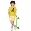 Dropship Boys Cotton Lazy Half Sleeve TShirt (Mustard)