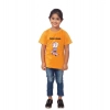 Dropship Girls Cotton Snow Board Half Sleeve TShirt (Mustard)