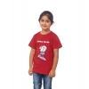 Dropship Girls Cotton Snow Board Half Sleeve TShirt (Maroon)