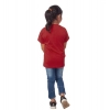 Dropship Girls Cotton Panda Glass Half Sleeve TShirt (Maroon)