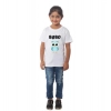 Dropship Girls Cotton Bubo Half Sleeve TShirt (White)