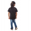 Dropship Girls Cotton Tribal Half Sleeve TShirt (Black)