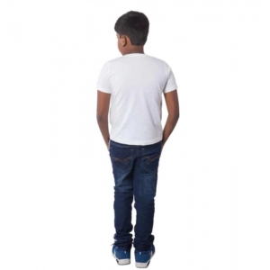 Generic Boys Cotton Off Road Adventure Half Sleeve TShirt (White)