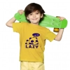 Dropship Boys Cotton Lazy Half Sleeve TShirt (Mustard)