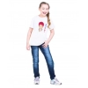 Dropship Girls Cotton Akashi Half Sleeve TShirt (White)