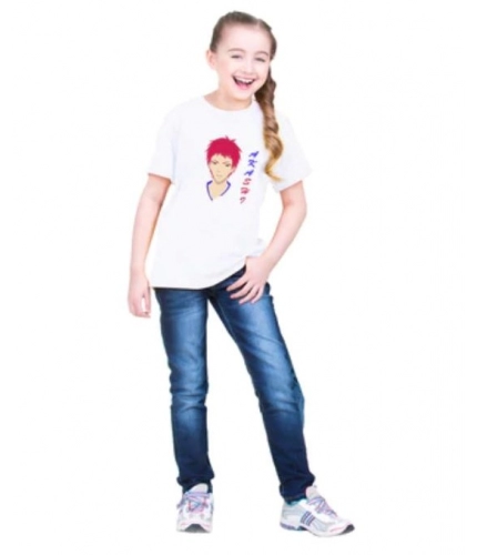 Girls Cotton Akashi Half Sleeve TShirt (White)