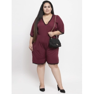 Generic Women's Crepe Solid Knee Length Fit and Flare Dress (Brown)