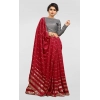 Women's Vichitra Saree with Blouse (Red, 5-6 Mtrs) Women's Vichitra Saree with Blouse (Red, 5-6 Mtrs)