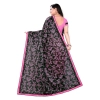 Women's Lycra Blend Saree with Blouse (Pink, 5-6 Mtrs) Women's Lycra Blend Saree with Blouse (Pink, 5-6 Mtrs)