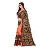 Women's Lycra Blend Saree with Blouse (Orange, 5-6 Mtrs) Women's Lycra Blend Saree with Blouse (Orange, 5-6 Mtrs)
