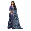 Women's Lycra Blend Saree with Blouse (Blue, 5-6 Mtrs) Women's Lycra Blend Saree with Blouse (Blue, 5-6 Mtrs)