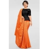 Women's Vichitra Saree with Blouse (Orange, 5-6 Mtrs) Women's Vichitra Saree with Blouse (Orange, 5-6 Mtrs)