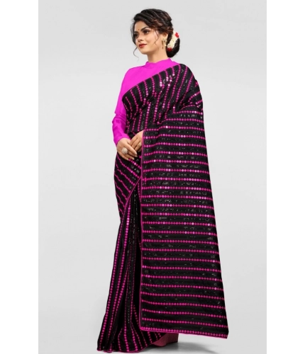 Women's Vichitra Saree with Blouse (Pink, 5-6 Mtrs) Women's Vichitra Saree with Blouse (Pink, 5-6 Mtrs)