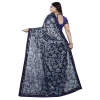 Women's Lycra Blend Saree with Blouse (Blue, 5-6 Mtrs) Women's Lycra Blend Saree with Blouse (Blue, 5-6 Mtrs)