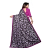 Women's Lycra Blend Saree with Blouse (Purple, 5-6 Mtrs) Women's Lycra Blend Saree with Blouse (Purple, 5-6 Mtrs)