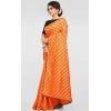 Women's Vichitra Saree with Blouse (Orange, 5-6 Mtrs) Women's Vichitra Saree with Blouse (Orange, 5-6 Mtrs)