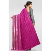 Women's Vichitra Saree with Blouse (Pink, 5-6 Mtrs) Women's Vichitra Saree with Blouse (Pink, 5-6 Mtrs)
