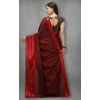 Women's Satin Silk Saree with Blouse (Red, 5-6 Mtrs) Women's Satin Silk Saree with Blouse (Red, 5-6 Mtrs)