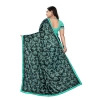 Women's Lycra Blend Saree with Blouse (Rama, 5-6 Mtrs) Women's Lycra Blend Saree with Blouse (Rama, 5-6 Mtrs)