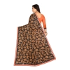 Women's Lycra Blend Saree with Blouse (Orange, 5-6 Mtrs) Women's Lycra Blend Saree with Blouse (Orange, 5-6 Mtrs)