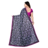 Women's Lycra Blend Saree with Blouse (Purple, 5-6 Mtrs) Women's Lycra Blend Saree with Blouse (Purple, 5-6 Mtrs)