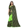 Women's Lycra Blend Saree with Blouse (Pista, 5-6 Mtrs) Women's Lycra Blend Saree with Blouse (Pista, 5-6 Mtrs)