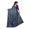 Women's Lycra Blend Saree with Blouse (Blue, 5-6 Mtrs) Women's Lycra Blend Saree with Blouse (Blue, 5-6 Mtrs)