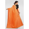 Women's Vichitra Saree with Blouse (Orange, 5-6 Mtrs) Women's Vichitra Saree with Blouse (Orange, 5-6 Mtrs)