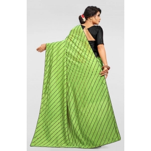 Generic Women's Vichitra Saree with Blouse (LightGreen, 5-6 Mtrs)