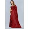 Women's Satin Silk Saree with Blouse (Red, 5-6 Mtrs) Women's Satin Silk Saree with Blouse (Red, 5-6 Mtrs)