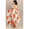 Women's Joya Silk Saree with Blouse (Orange, 5-6 Mtrs) Women's Joya Silk Saree with Blouse (Orange, 5-6 Mtrs)