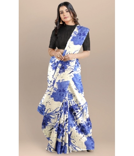 Women's Joya Silk Saree with Blouse (Blue, 5-6 Mtrs) Women's Joya Silk Saree with Blouse (Blue, 5-6 Mtrs)