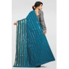 Women's Vichitra Saree with Blouse (Rama, 5-6 Mtrs) Women's Vichitra Saree with Blouse (Rama, 5-6 Mtrs)