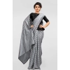 Women's Vichitra Saree with Blouse (Grey, 5-6 Mtrs) Women's Vichitra Saree with Blouse (Grey, 5-6 Mtrs)