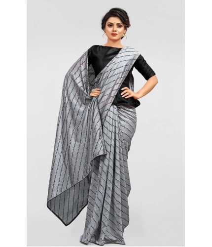 Women's Vichitra Saree with Blouse (Grey, 5-6 Mtrs) Women's Vichitra Saree with Blouse (Grey, 5-6 Mtrs)