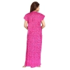 Women's Cotton Printed Maxi Nighty (Pink) Women's Cotton Printed Maxi Nighty (Pink)