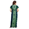 Dropship Women's Cotton Printed Maxi Nighty (Green)
