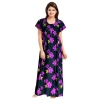 Dropship Women's Cotton Printed Maxi Nighty (Pink)