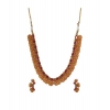 Dropship Women's Elegent Laxmi Coin Shape Jewellery Chowker Set (Red, Free Size)