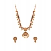 Dropship Women's Elegent Brass Kempu Chain Jewellery Set (Multi Color, Free Size)