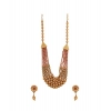 Dropship Women's Ethnic Five Layer Brass Mala With Crystal For Women And Girls (Multi Color, Free Size)