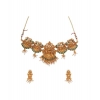 Dropship Women's Elegent Temple Jewellery Set (Green, Free Size)