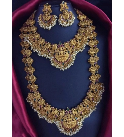 Women's Elegent Combo Of Jewellery Set (Gold, Free Size)