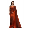 Women's Satin Silk Saree with Blouse (Orange, 5-6 Mtrs) Women's Satin Silk Saree with Blouse (Orange, 5-6 Mtrs)