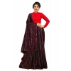 Women's Vichitra Saree with Blouse (Red, 5-6 Mtrs) Women's Vichitra Saree with Blouse (Red, 5-6 Mtrs)