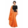 Women's Vichitra Saree with Blouse (Orange, 5-6 Mtrs) Women's Vichitra Saree with Blouse (Orange, 5-6 Mtrs)