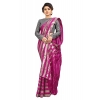 Women's Vichitra Saree with Blouse (Pink, 5-6 Mtrs) Women's Vichitra Saree with Blouse (Pink, 5-6 Mtrs)