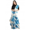 Women's Joya Silk Saree with Blouse (Sky, 5-6 Mtrs) Women's Joya Silk Saree with Blouse (Sky, 5-6 Mtrs)