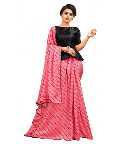 Women's Vichitra Saree with Blouse (Gajari, 5-6 Mtrs)